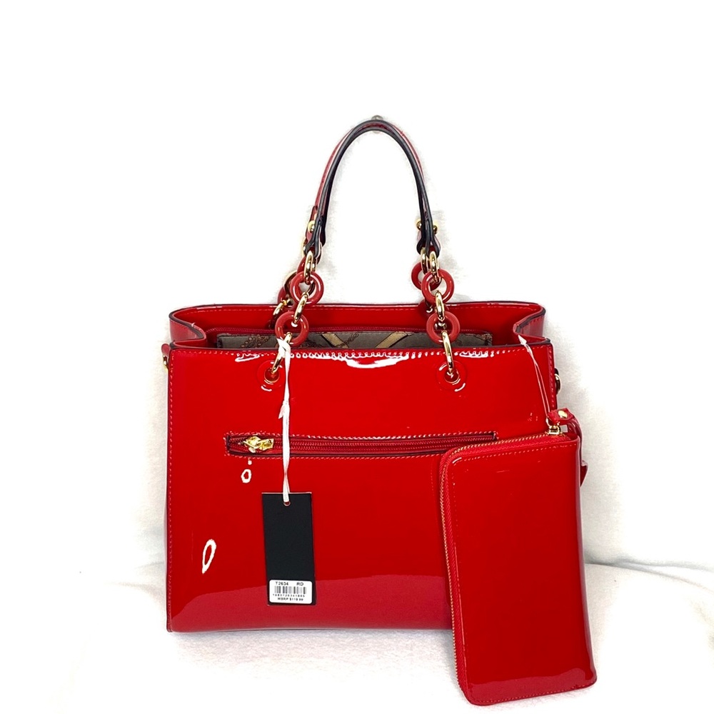 NWT Vegan Patent Leather Red Purse